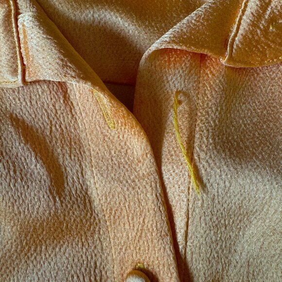 Anna Quan Lana Silk Shirt in Orange - Picture 5 of 5